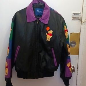 Winnie the Pooh leather jacket authentic